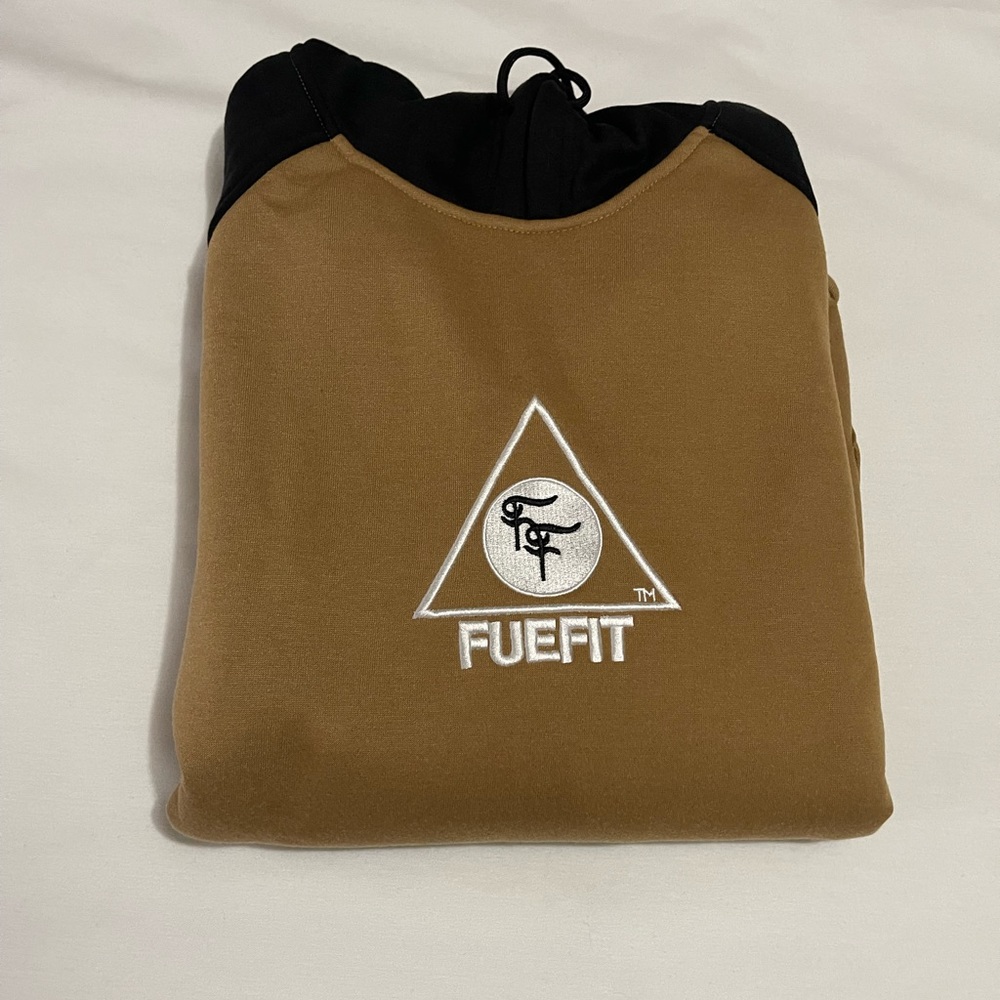 Independent Brand! XXL HOODIE.  TAN BROWN AND BLACK COLOR